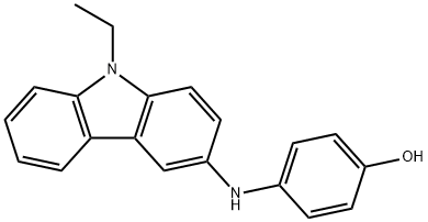 4-[(9-ethyl-9H-carbazol-3-yl)amino]phenol Structure