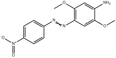 2,5-dimethoxy-4-(4-nitrophenylazo)aniline  Struktur