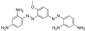 4,4'-[(4-methoxy-1,3-phenylene)bis(azo)]bisbenzene-1,3-diamine Struktur