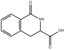 1-氧代-1,2,3,4-四氢异喹啉-3-甲酸 结构式