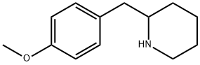 2-[(4-甲氧基苯基)甲基]哌啶 结构式