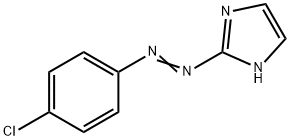 2-[(4-クロロフェニル)アゾ]-1H-イミダゾール 化学構造式