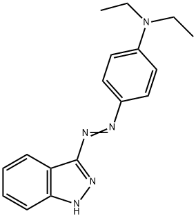 N,N-diethyl-4-(1H-indazol-3-ylazo)aniline Struktur