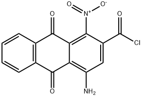 4-Amino-9,10-dihydro-1-nitro-9,10-dioxo-2-anthracenecarboxylic acid chloride 结构式