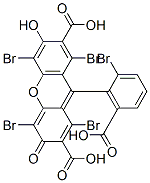 1,4,5,8-Tetrabromo-9-(2-bromo-6-carboxyphenyl)-6-hydroxy-3-oxo-3H-xanthene-2,7-dicarboxylic acid Structure