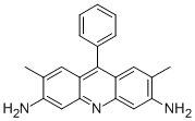 2,7-ジメチル-9-フェニル-3,6-アクリジンジアミン・塩酸塩 化学構造式