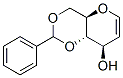 4,6-O-ベンジリデン-D-グルカール 化学構造式