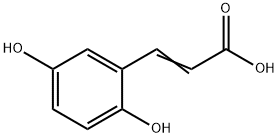 (E)-3-(2,5-二羟苯基)丙烯酸 结构式
