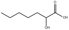 2-羟基庚酸, 636-69-1, 结构式