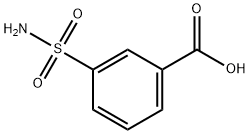 3-スルファモイル安息香酸 化学構造式