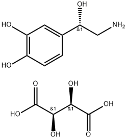 (S)-(+)-NOREPINEPHRINE L-BITARTRATE Struktur