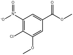 4-氯-3-甲氧基-5-硝基苯羧酸甲酯,63603-09-8,结构式