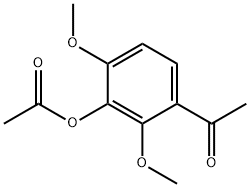 3'-ACETOXY-2',4'-DIMETHOXYACETOPHENONE Struktur