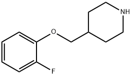 4-[(2-FLUOROPHENOXY)METHYL]PIPERIDINE Struktur