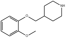 4-[(2-メトキシフェノキシ)メチル]ピペリジン 化学構造式