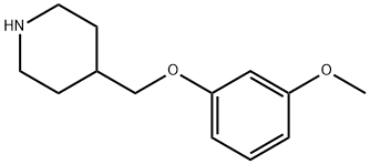 4-[(3-METHOXYPHENOXY)METHYL]PIPERIDINE Struktur