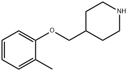 4-[(2-METHYLPHENOXY)METHYL]PIPERIDINE Struktur
