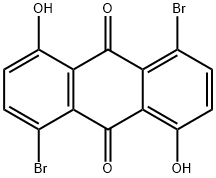 1,5-dihydroxy-4,8-dibromoanthraquinone Structure