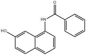 N-(7-hydroxy-1-naphthyl)benzamide 结构式