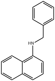 N-ベンジル-1-ナフチルアミン 化学構造式