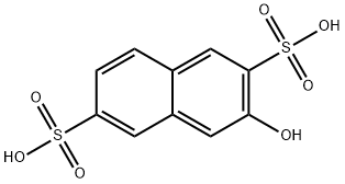 3-ヒドロキシ-2,6-ナフタレンジスルホン酸 化学構造式