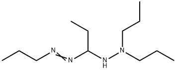 1-[1-(2,2-Dipropylhydrazino)propyl]-2-propyldiazene Struktur