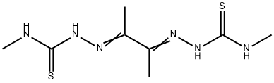 1,1'-(ブタン-2,3-ジイリデン)ビス(4-メチルチオセミカルバジド) 化学構造式