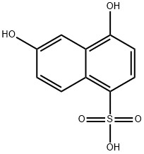 4,6-dihydroxynaphthalene-1-sulfonic acid Struktur
