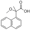 2-甲氧基-2-(1-萘基)丙酸, 63628-25-1, 结构式