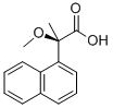 (R)-(-)-2-メトキシ-2-(1-ナフチル)プロピオン酸 化学構造式