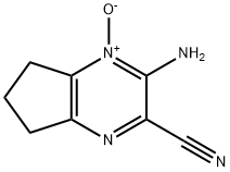 5H-Cyclopentapyrazine-2-carbonitrile,3-amino-6,7-dihydro-,4-oxide(9CI) 化学構造式