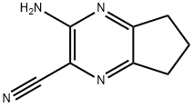 5H-Cyclopentapyrazine-2-carbonitrile,  3-amino-6,7-dihydro-  (9CI) Struktur