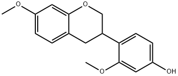 4-(3,4-Dihydro-7-methoxy-2H-1-benzopyran-3-yl)-3-methoxyphenol Struktur