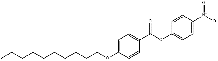 P-NITROPHENYL P-DECYLOXYBENZOATE Struktur