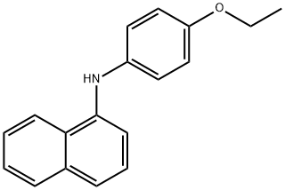 N-(4-エトキシフェニル)-1-ナフタレンアミン 化学構造式