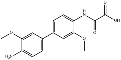 3,3'-dimethoxy-4-amino-4'-biphenyloxamic acid Structure