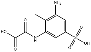 2'-methyl-3'-amino-5'-sulfooxanilic acid 化学構造式