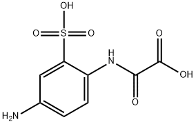 N-(4-アミノ-2-スルホフェニル)オキサミド酸 化学構造式