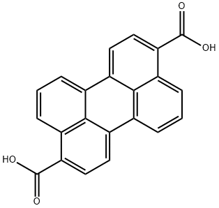 3,9-ペリレンジカルボン酸 化学構造式