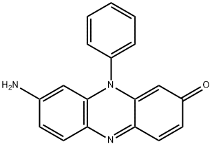 8-amino-10-phenylphenazin-2(10H)-one 结构式