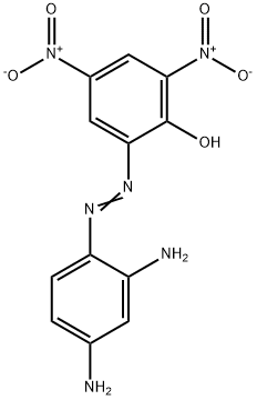 2-[(2,4-ジアミノフェニル)アゾ]-4,6-ジニトロフェノール 化学構造式