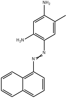 4-メチル-6-[(ナフタレン-1-イル)アゾ]-1,3-ベンゼンジアミン 化学構造式