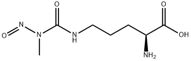 N(delta)-(N-methyl-N-nitrosocarbamoyl)-L-ornithine Struktur