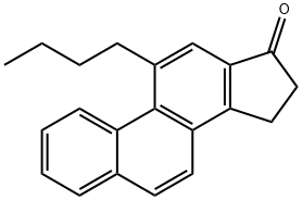 11-butyl-15,16-dihydrocyclopenta[a]phenanthren-17-one Struktur
