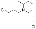 cis-1-(3-chloropropyl)-2,6-dimethyl-piperidin hydrochloride Struktur