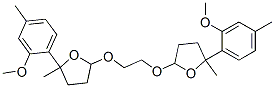 2,2'-[1,2-Ethanediylbis(oxy)]bis[tetrahydro-5-(2-methoxy-4-methylphenyl)-5-methylfuran] Struktur