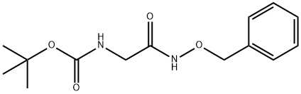 2-[(TERT-BUTOXY)CARBONYLAMINO]-N-(PHENYLMETHOXY)ACETAMIDE Struktur