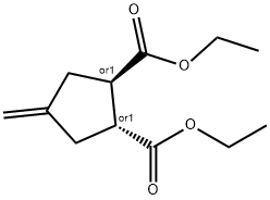 DIETHYL TRANS-4-METHYLENE-1,2-CYCLOPENTANEDICARBOXYLATE Struktur