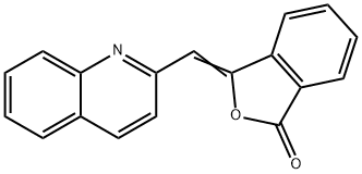 3-(キノリン-2-イルメチレン)イソベンゾフラン-1(3H)-オン 化学構造式