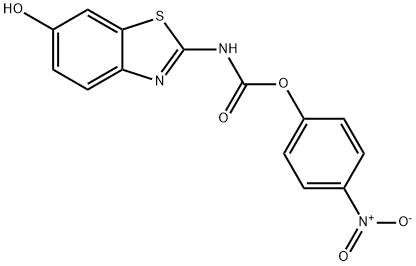 Carbamic acid, (6-hydroxy-2-benzothiazolyl)-, 4-nitrophenyl ester Struktur